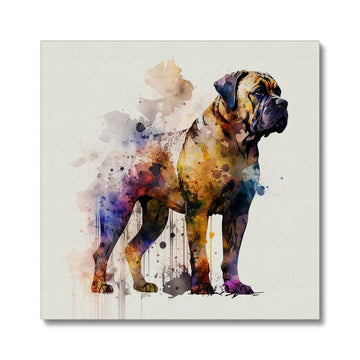 Boerboel Pet Portrait 'Watercolour Collection' Canvas
