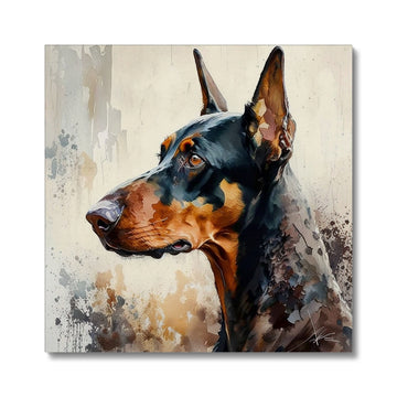 Doberman 'Watercolour Collection' Canvas