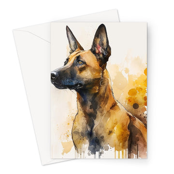 Belgian Malinois 'Watercolour Collection' Greeting Card