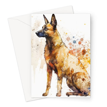 Belgian Malinois 'Watercolour Collection' Greeting Card