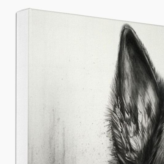 German Shepherd 'Charcoal Collection' Canvas
