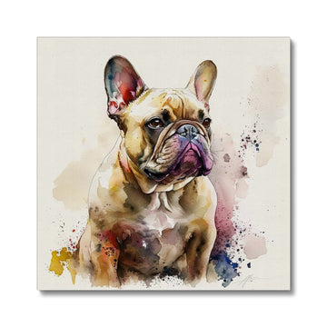 French Bulldog 'Watercolour Collection' Canvas