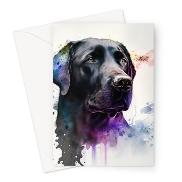 Labrador Retriever 'Watercolour Collection' Greeting Card