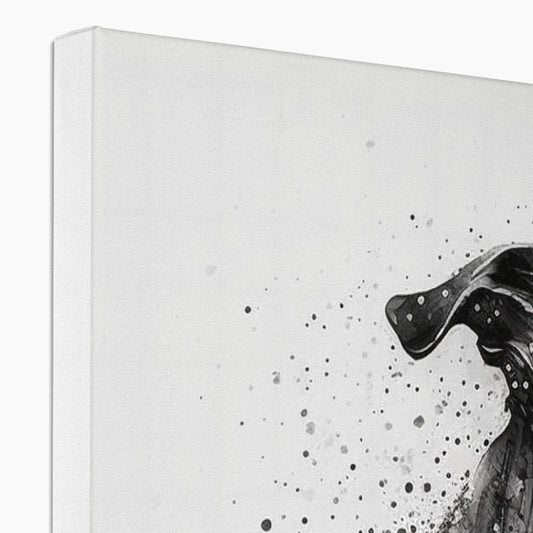 Greyhound 'Charcoal Collection' Canvas