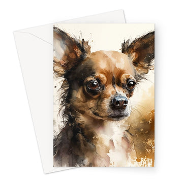 Chihuahua 'Watercolour Collection' Greeting Card