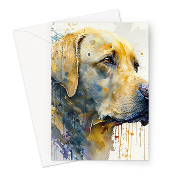 Labrador Retriever 'Watercolour Collection' Greeting Card