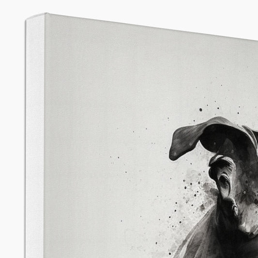 Greyhound 'Charcoal Collection' Canvas