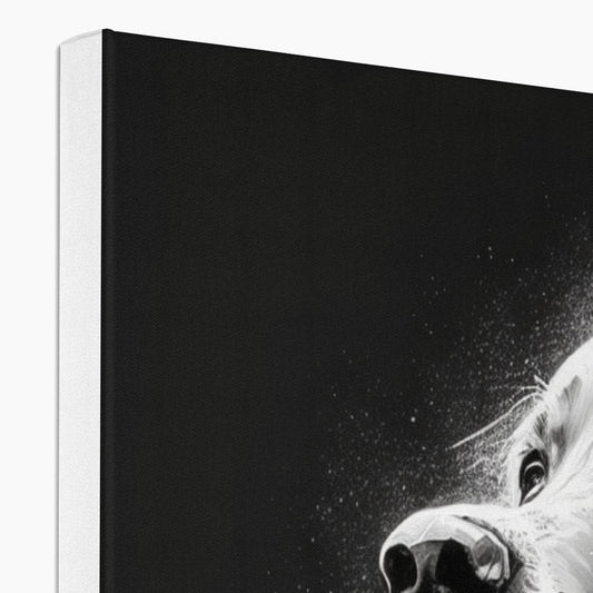 Golden Retriever ' Charcoal Collection' Canvas