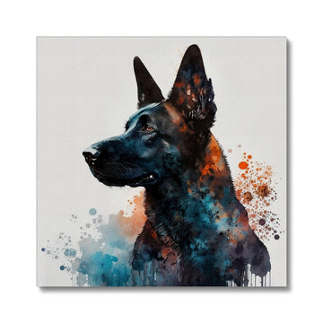 Belgian Malinois 'Watercolour Collection' Canvas