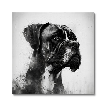 Boxer 'Charcoal Collection' Canvas