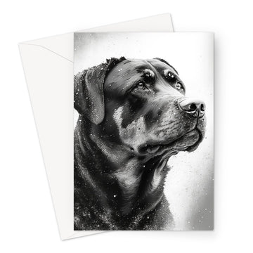 Rottweiler 'Charcoal Collection' Greeting Card