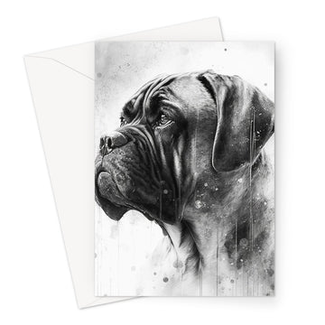 Bullmastiff 'Charcoal Collection' Greeting Card