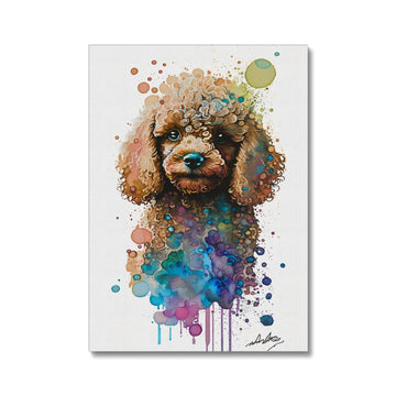 Toy Poodle 'Watercolour Collection' Canvas