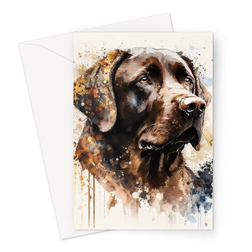 Labrador Retriever 'Watercolour Collection' Greeting Card