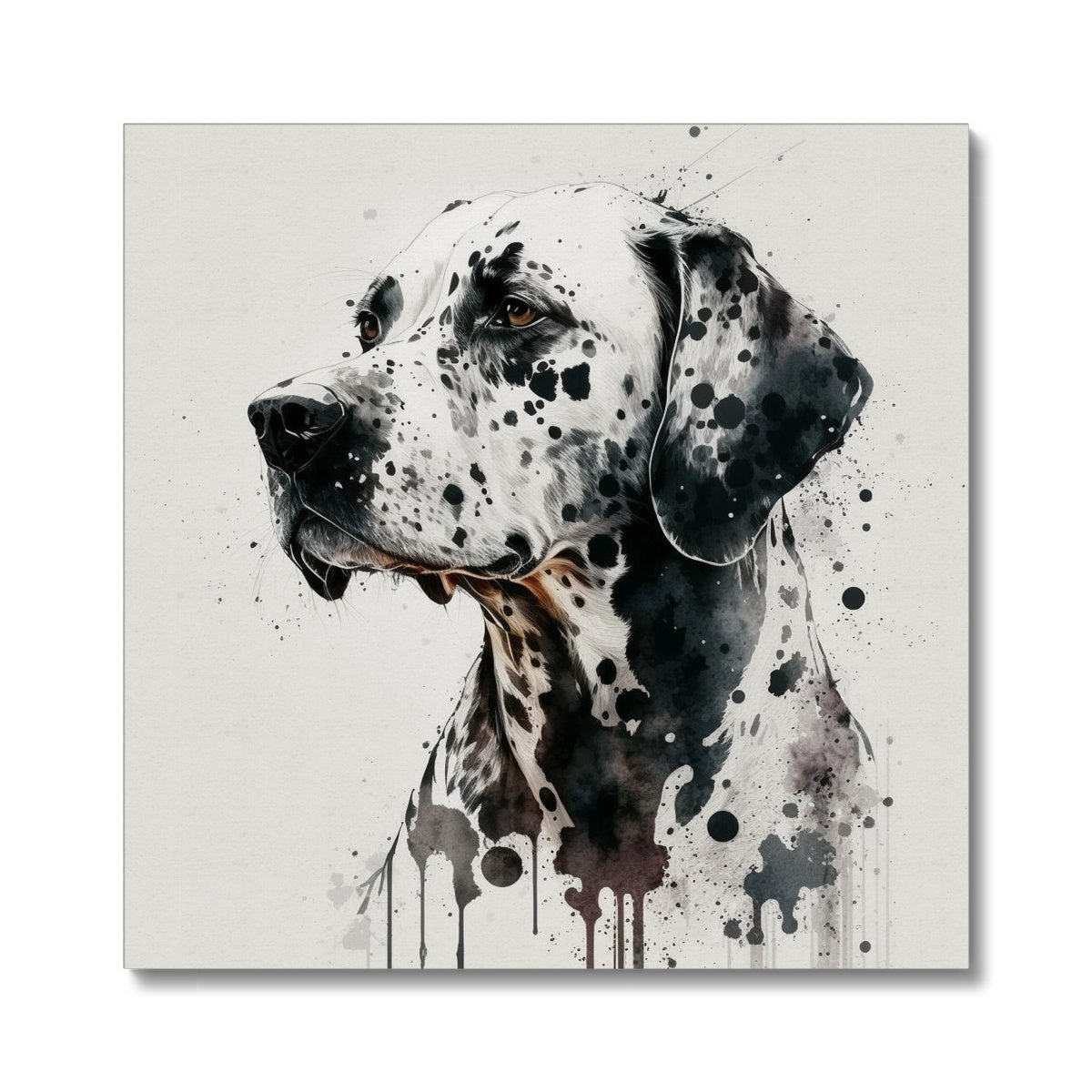Dalmatian 'Charcoal Collection' Canvas