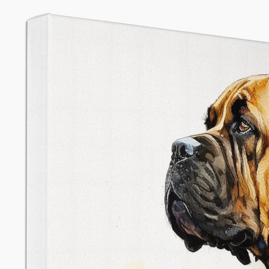 Boerboel Pet Portrait 'Watercolour Collection' Canvas