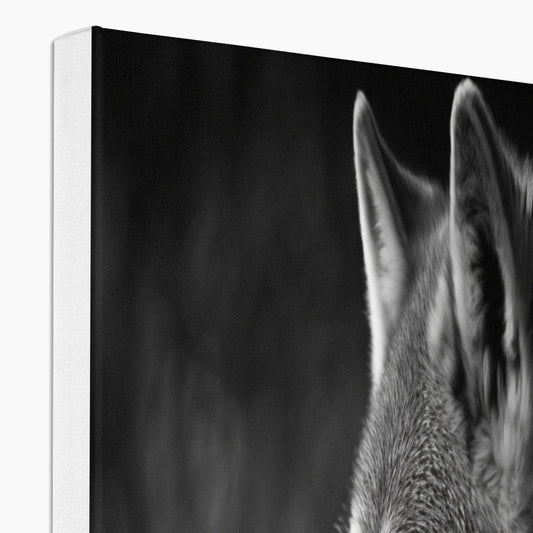 Wolf Landscape 'Black and White Collection' Canvas