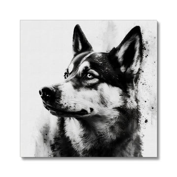 Husky 'Charcoal Collection' Canvas