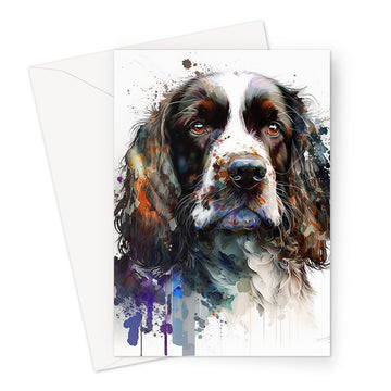 Cocker Spaniel Pet Portrait 'Watercolour Collection' Greeting Card