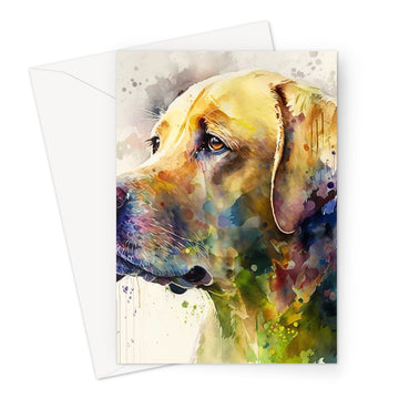 Labrador Retriever 'Watercolour Collection' Greeting Card