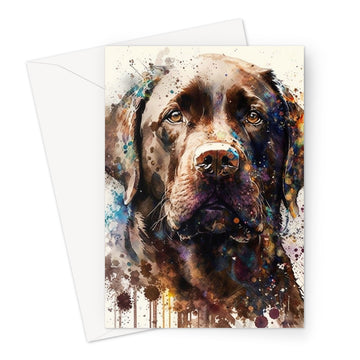 Labrador Retriever 'Watercolour Collection' Greeting Card