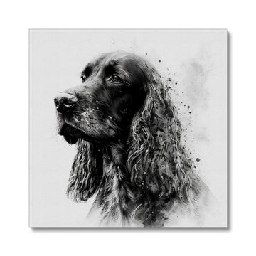 Cocker Spaniel 'Charcoal Collection' Canvas