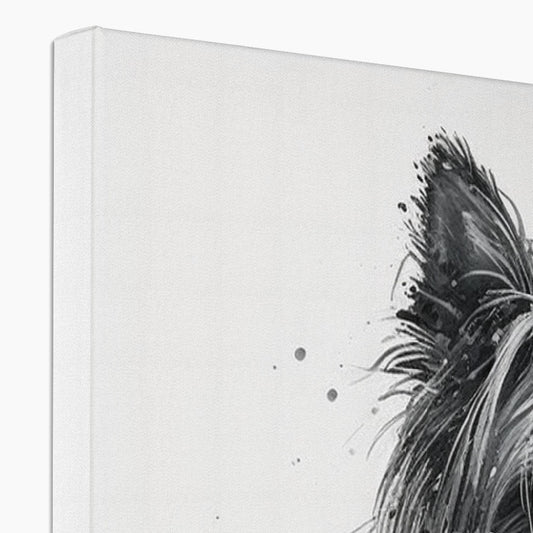 Yorkshire Terrier 'Charcoal Collection' Canvas