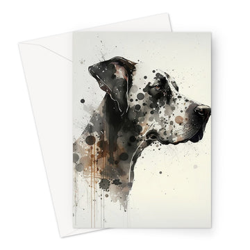 Great Dane 'Charcoal Collection' Greeting Card