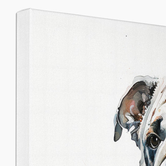 Bulldog 'Watercolour Collection' Canvas