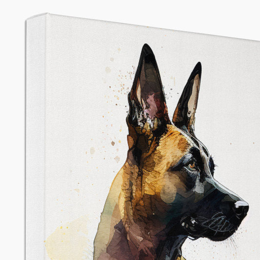 Belgian Malinois 'Watercolour Collection' Canvas