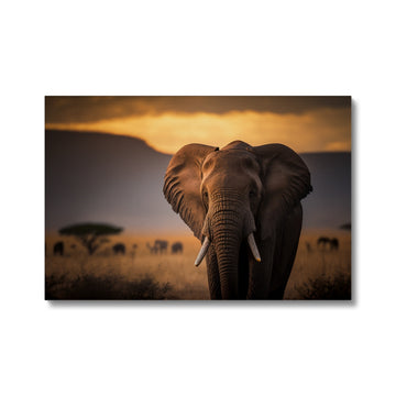 Elephant Landscape 'Natural Collection' Canvas