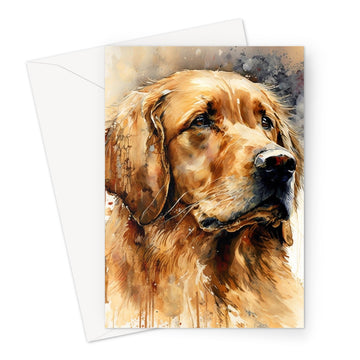 Golden Retriever 'Watercolour Collection' Greeting Card