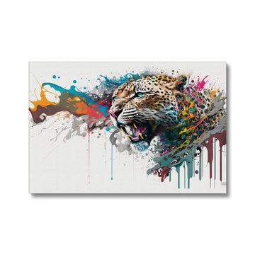 Jaguar Landscape 'Paint Splash Collection' Canvas