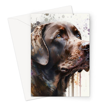 Labrador Retriever 'Watercolour Collection' Greeting Card