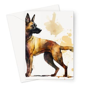 Belgian Malinois 'Watercolour Collection' Greeting Card