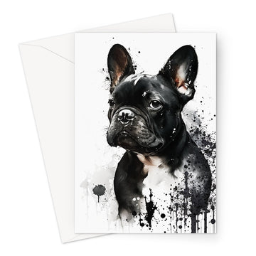 French Bulldog 'Watercolour Collection' Greeting Card