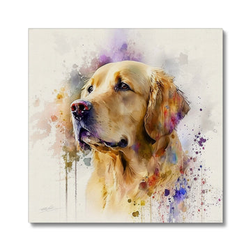 Golden Retriever 'Watercolour Collection' Canvas