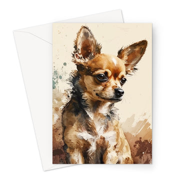 Chihuahua 'Watercolour Collection' Greeting Card