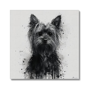 Yorkshire Terrier 'Charcoal Collection' Canvas