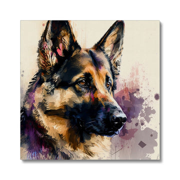 German Shepherd 'Watercolour Collection' Canvas