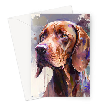 Vizsla 'Watercolour Collection' Greeting Card