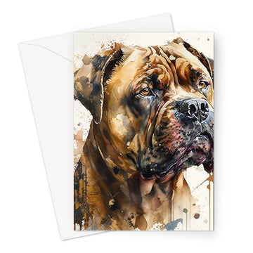 Cane Corso 'Watercolour Collection' Greeting Card