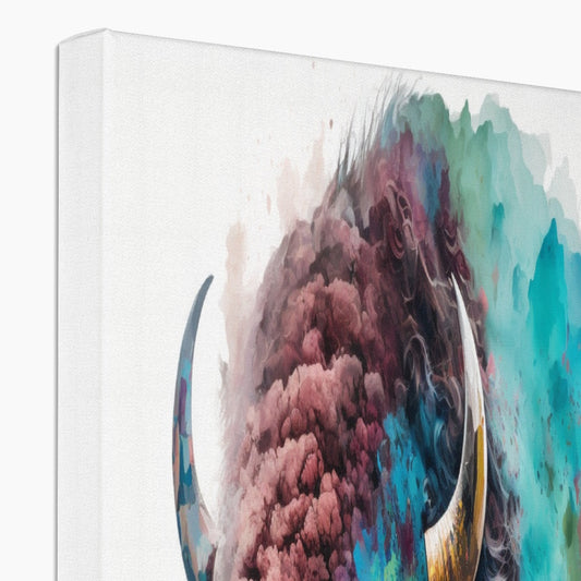 Bison Landscape  'Paint Splash Collection' Canvas