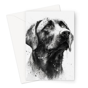 Labrador 'Charcoal Collection' Greeting Card