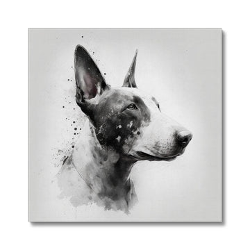 Bull Terrier 'Charcoal Collection' Canvas