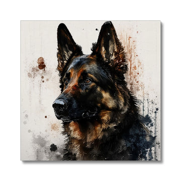 German Shepherd 'Watercolour Collection' Canvas