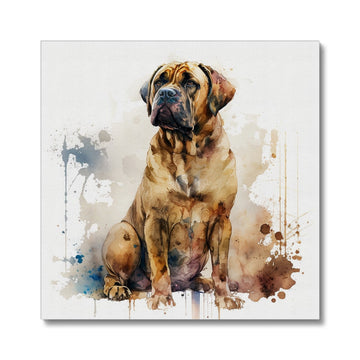 Boerboel Pet Portrait 'Watercolour Collection' Canvas