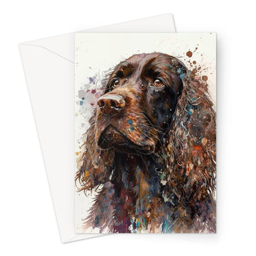 Cocker Spaniel Pet Portrait 'Watercolour Collection' Greeting Card