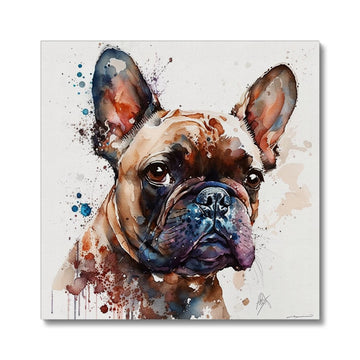 French Bulldog 'Watercolour Collection' Canvas