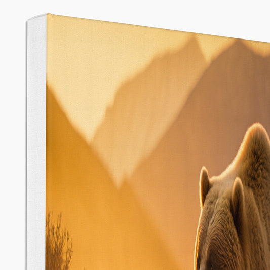 Grizzly Bear Landscape 'Natural Collection' Canvas